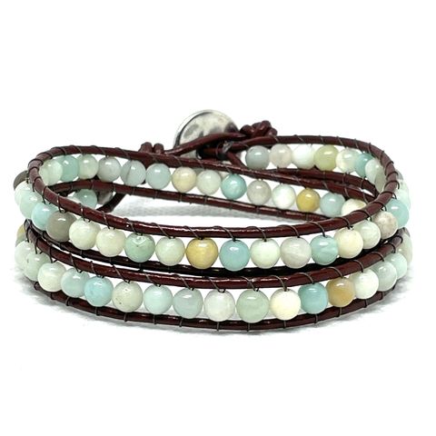 Dubbelt wrap amazonite