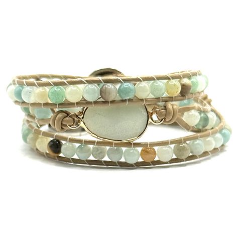 3-radigt wrap amazonite 